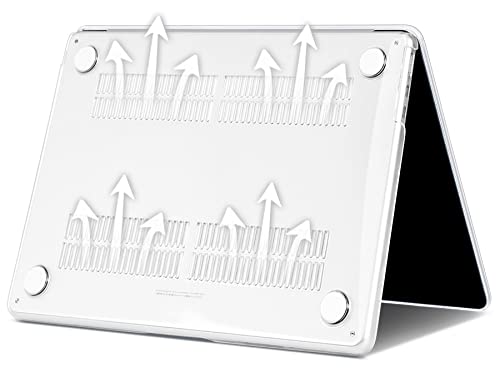 iNeseon Case Compatible with 2023 2024 2025 MacBook Air 15 inch M4 A3241 M3 A3114 M2 A2941, Plastic Slim Hard Shell Cover Case + Keyboard Cover for MacBook Air 15, Clear - Image 5
