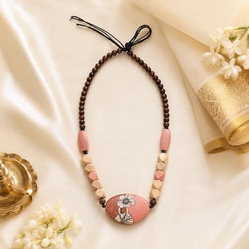 Image of AAKRITI ART CREATIONS Boho Tribal Handcrafted Ethnic Necklace Collection | Mandala, Dreamcatcher, Sunburst & Moonstone Designs | Artisan Collar, Lariat & Pendant Statement Jewelry for Women