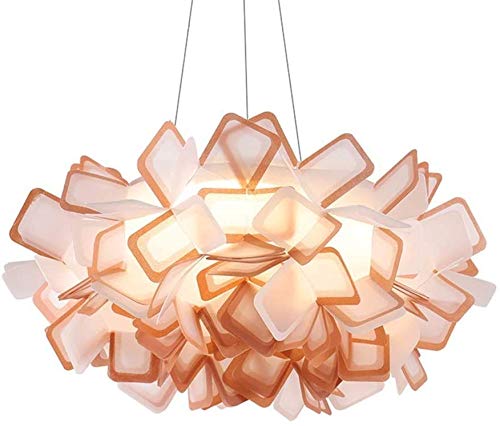 Suspension LED romantique rose lustre moderne cadeau d'anniversaire idéal pour chambre