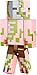 Majong Minecraft Zombie Pigman Large Scale Action Figure, 8.5 Inches