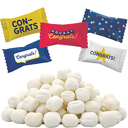 Congrats Buttermints, Congratulations Graduation, Mint Candies, After Dinner Mints, Butter Mint Candy, Fat-Free, Individually Wrapped (55 Pieces) #TOP22
