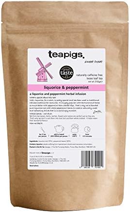 teapigs, Liquorice & Peppermint Tea, Made with Whole Leaves, Loose Leaf Tea, Pack of 250, Naturally Sweet & Refreshingly Cool