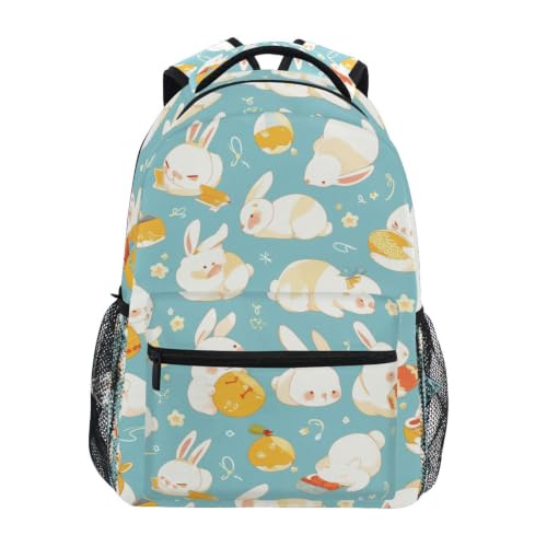 Sac à dos lapin blanc élégant pour la rentrée scolaire des enfants