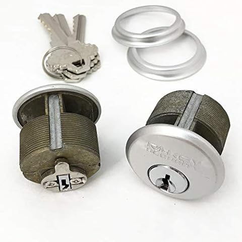 RI-KEY SECURITY - 2 Mortise Lock Cylinders 1" for Commercial Store Front Entry Door Adams Rite Cover