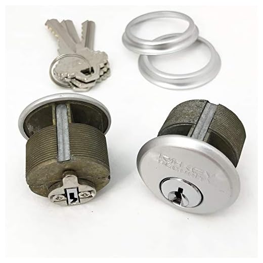 RI-KEY SECURITY - 2 Mortise Lock Cylinders 1" for Commercial Store Front Entry Door Adams Rite