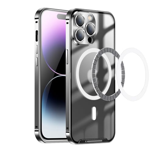 Coque iPhone 15 Pro MagSafe noire en alu pour le quotidien