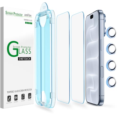 amFilm OneTouch for iPhone 18 Pro 6.3'' Screen Protector Tempered Glass - image 1