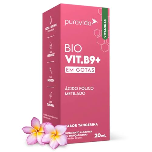 Vitamina B9 Drops Acido Fólico Metilado - Puravida