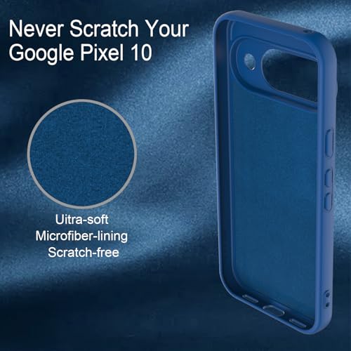 Taneny Silicone Case for Google Pixel 10, Durable and Stylish Drop Tested Soft Silicone Gel Rubber Slim Fit Shockproof Protection Phone Cover for Pixel 10, Blue - image 7