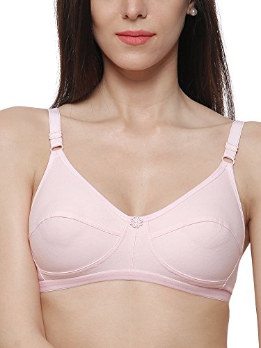 Image of INKURV Cotton Hosiery Bra for Women's Daily use, Full Coverage Bra for Regular wear, Non Padded, Non Wired Everyday Bra with Rich Cotton-Zoe Combo of 3