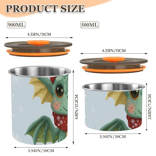 Contenedor hermético OTVEE acero 500ml para café miniatura 3