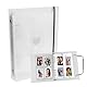 DOUSELLA 30 Blätter A5 Binder Fotokartenalbum Photocard Binder 6 Ringe Ringordner Kpop Fotoalbum Halter Fotoalbum Ringbuchhülle Loseblatt Fotokartenalbum Fotokarten Binderalbum für Foto Bilder