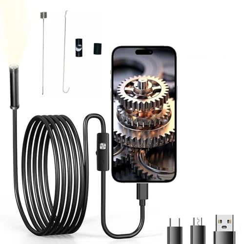 Cámara de boroscopio de tubo HD 1280p herramientas flexibles impermeables de inspección