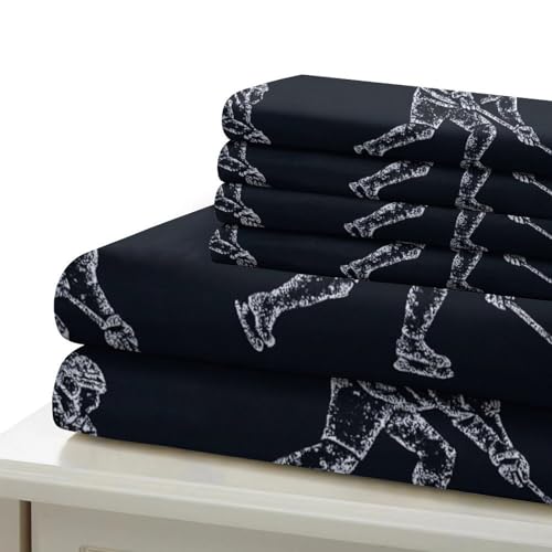 Parure de lit hockey 140x200cm avec housse de couette en microfibre pour lit enfant single - 7