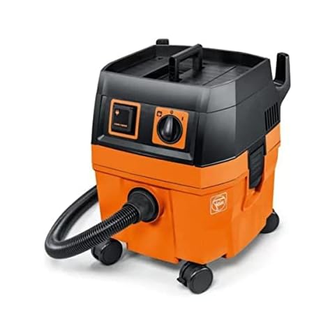 Fein Turbo I Wet/Dry Dust Extractor - 5.8-Gallon Capacity, 151 CFM Suction, Anti-Static System, Quiet 66 dB Operation - Includes Hose and Filter - 92035236090 Cover