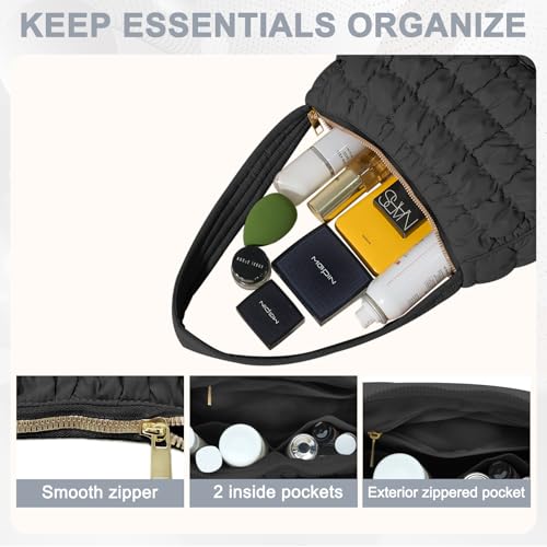 Image of Puffer Tote Bag, Small Tote Purse Lightweight for Everyday Hobo Handbag