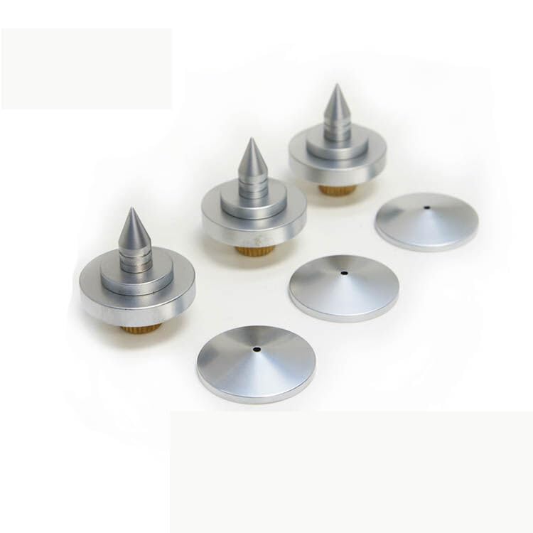 Generic 4PCS M8x45 Speaker Spike Isolation Spike Stand Foot Speaker Cone Spike Base Pads