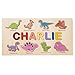 lorajewel Puzzle en Bois personnalisé pour Enfants Animal Dinosaure Nom d'usage Jouets d'éducation Le Meilleur Anniversaire Noël Journée des Enfants Cadeau (5#)