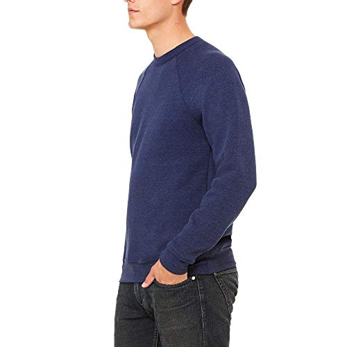 BELLA+CANVAS Unisex Sponge Fleece Raglan Sweatshirt. BC3901 2XL Grey Triblend3