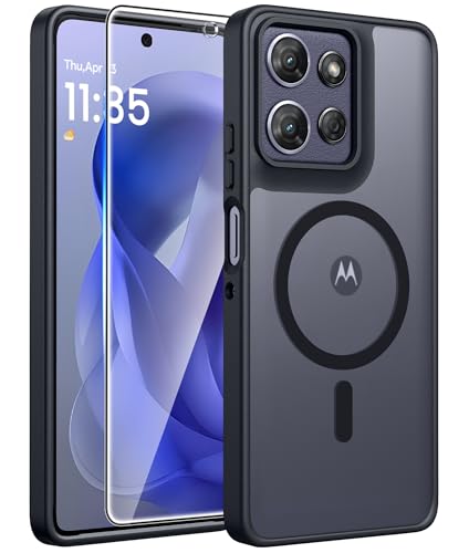 FNTCASE for Moto G Power 2026 Case: Motorola Moto G Power 5G 2025 Case [Compatible with Magsafe] Translucent Matte Cases with [Screen Protector] Military Grade Shockproof Protective Phone Cover