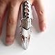 Zerama Stilvolle Damen Ringe Männer Punk Gothic Legierungs-Ring-Greifer-Spike-Rüstungs-Knöchel-Verbindungs-volle Finger-Ring