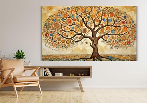 Affiche artistique sur toile Arbre de Vie grand format pour habiller un grand mur vide de salon