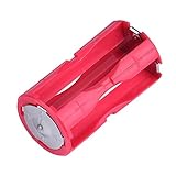 2X 4-AAA Battery Holder Cylindrical Plastic for Flashlight Round Circular 1.5V C