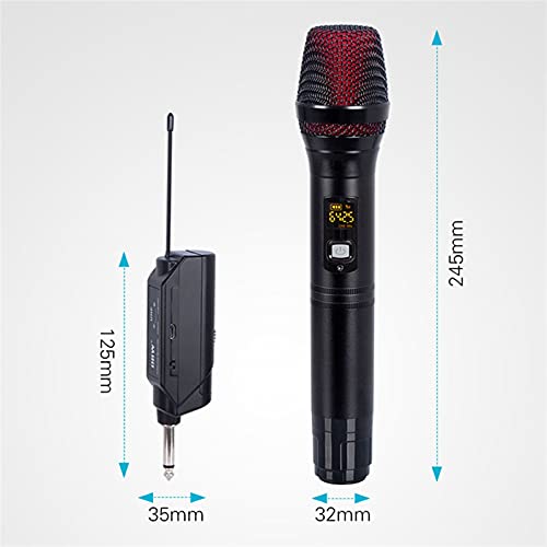 Karaoke Microfoon, Dual Metal Handheld Microfoon Professionele Dynamische Microfoon AA Batterijen met oplaadbare… - Image 3