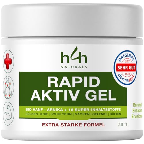 Hanf-Gel EXTRA STARK – Kühlend massagegel für Nacken, Rücken, Knie & Muskeln – mit 16 Pflanzenwirkstoffen inkl. Arnika, Beinwell… – Ansicht 1