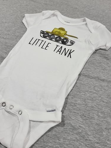 Military Tank - Baby Boy Girl Clothes Infant Bodysuit Funny Cute Newborn3