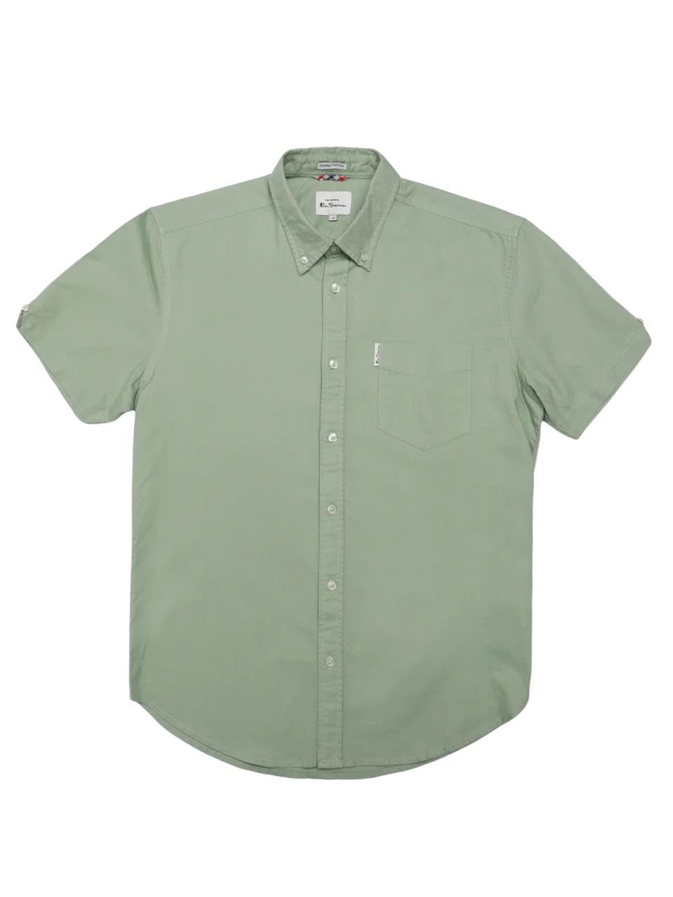 Ben Sherman Men's Grass Green Signature Oxford Short Sleeve Shirt For (0065095) 3XL