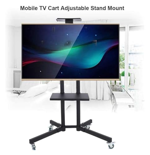 Soporte móvil ajustable para TV con ruedas miniatura 2