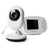 Baby rabbit-SS 2,4 '' Farbvideo-Babyphone, Nachtsicht-Babyphone Mit Musik, 2-Wege-Talk-Digitalzoom-Überwachungskamera, Temperaturüberwachung,AU