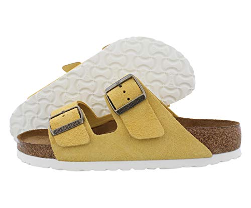 Birkenstock アリゾナ ユニセックス レザーサンダル US サイズ: 5-5.5 Women/3-3.5 Men カラー: イエロー