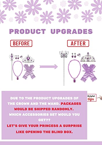 Disfraz princesa para niña con accesorios y peluca miniatura 6