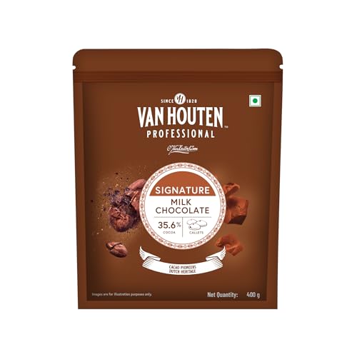 Image of Van Houten Professional (VHP) 35.6% Milk Chocolate Callets - 400 g | Baking Chocolate