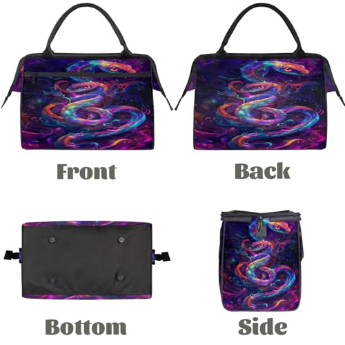 Bolsa de deporte para yoga y gimnasio con estampado de serpiente 5