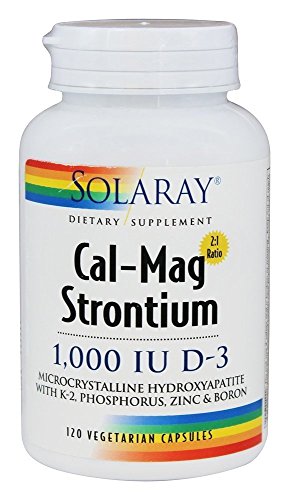 Calcium Magnesium Strontium with Vitamin D3, K2, Zinc Boron (120 Vegetarian Capsules) Calcium Magnesium Strontium with Vitamin D3, K2, Zinc Boron (120 Vegetarian Capsules)