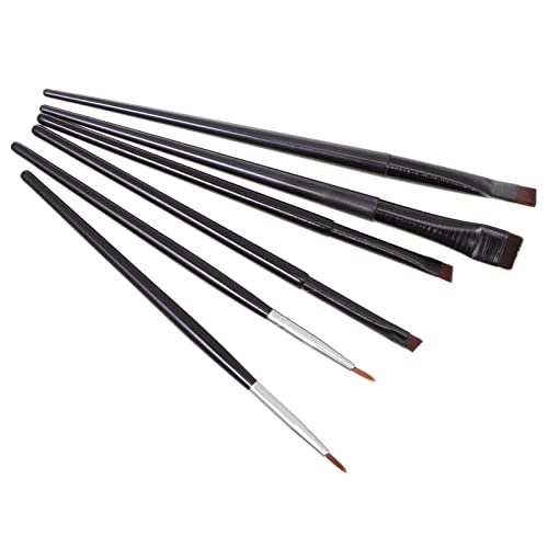 NIYANGLE 6Piezas Cepillos De Delineador De Maquillaje Para Ojos Incluye Cepillos Para Delineador Práctico Perfectos