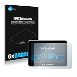 Savvies 6X Schutzfolie kompatibel mit Blaupunkt TravelPilot 51V EU LMU Displayschutz-Folie Ultra-transparent