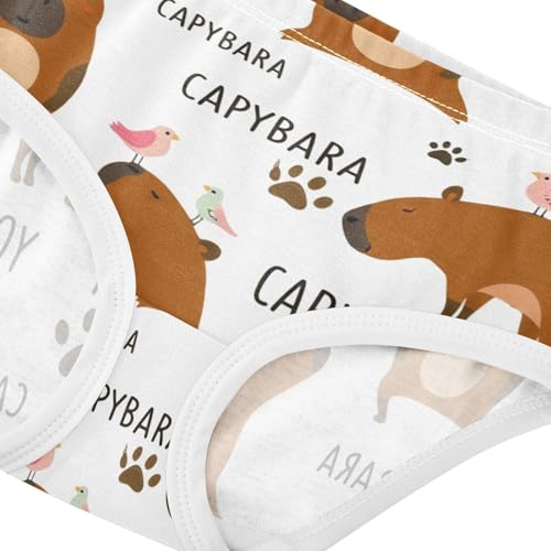 Girls Underwear Toddler 2t Cotton Cute Panties Girl Colorful Briefs Girls Undies Cute Capybaras Yoga Poses4