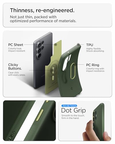 Image of Spigen Nano Pop MagFit | Samsung Galaxy S26 Ultra Case [Mil-Grade Certified Drop Protection] Galaxy S26 Ultra Back Cover | TPU+PC - AVO Green