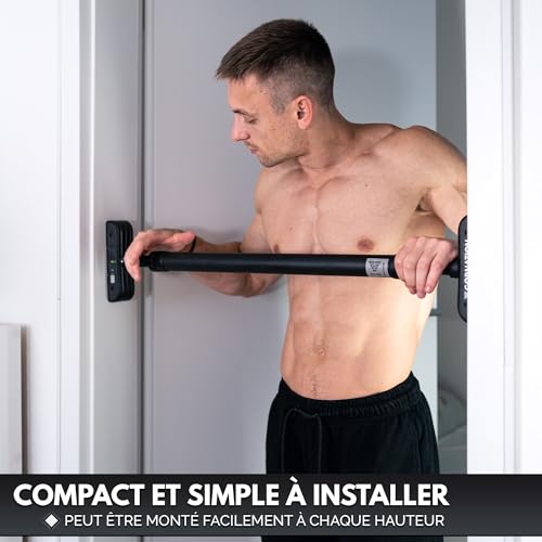 GORNATION Barre de Tractions pour Porte, Barre Fixe por Calisthenics, Parfaite pour Musculation, Pull Ups et Home Workouts – vue 5