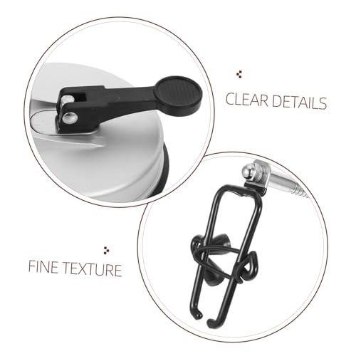 Soporte para secador de pelo PRETYZOOM de acero inoxidable con ventosa 4