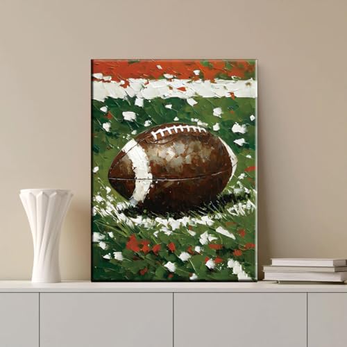 Poster foot sur toile encadrée sans reflets pour mur