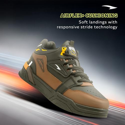 Image of ASIAN Men CHICAGO-11 Stylish Casual Mid Top Sneakers and Trendy Shoes with Laces for Men & Boys | Perfect for Wearing to Outings, and Comfortable All-Day Use, Stylish and Durable
