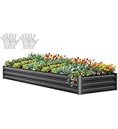 Amazon.com : YITAHOME 72x36x18 in 2pcs Galvanized Raised Garden