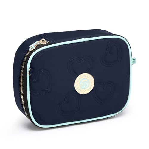 Estojo KIKA Box Organizador Grande Feminino Menina Escolar (Azul)