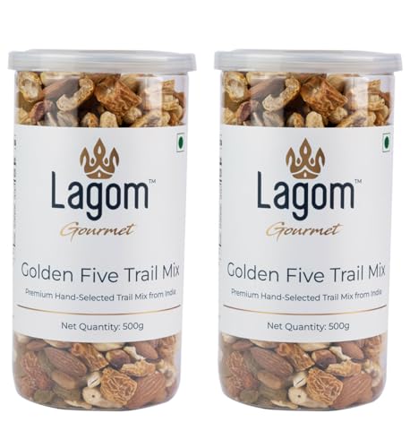 Lagom Gourmet Golden Five Trail Mix 1 kg | Premium Dry Fruit Mix ...