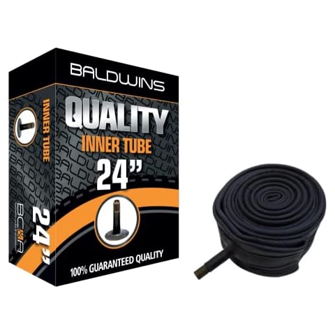24" Baldwins Cycle/Bike Inner Tube 24" x 1.75 to 2.125 (Fits any 1.75, 1.85, 1.90, 1.95, 2.0, 2.10, 2.125) Schrader/Car Type Valve Cover